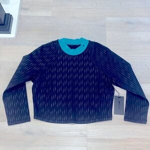 NWT Bad Birdie golf The Links Mock neck cattail black beauty XL long sleeve